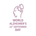 Line logo fo Alzheimer`s Day