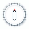 Line Marker pen icon isolated on white background. Colorful outline concept. Vector Royalty Free Stock Photo