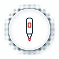 Line Marker pen icon isolated on white background. Felt-tip pen. Colorful outline concept. Vector Royalty Free Stock Photo