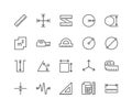 Line Measure Icons