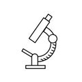 Line microscope laboratry object to scientific test