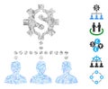 Line Mosaic Industrial Bank Clients Icon