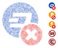 Line Mosaic Wrong Dashcoin Icon