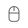 line mouse icon on white background Royalty Free Stock Photo