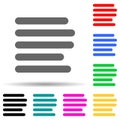line multi color style icon. Simple thin line, outline vector of web icons for ui and ux, website or mobile application Royalty Free Stock Photo