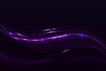 Line neon purple, dark background,