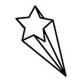 Line nice shooting star art design