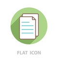 Line note paper icons. vector