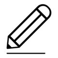 Line Pencil And Line Icon