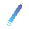 Line pencil object icon to study