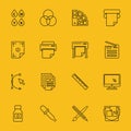 Line printing icons