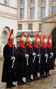 HThe Queens Household Cavalry on parade outside Horse Guards Parade, London, 2018