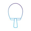 Line racket object to practice tennis