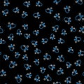 Line Racket for playing table tennis icon isolated seamless pattern on black background. Vector Royalty Free Stock Photo