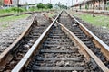 Line of railway crossing Royalty Free Stock Photo