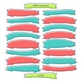 Line ribbons Royalty Free Stock Photo