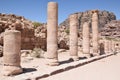 Colonnade Ruins along Main Road in Petra