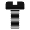 Line screw bolt icon, simple style