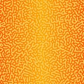 Line seamless pattern. Repeating brain pattern. Orange turing shape background. Repeated coral lines. Organic texture. Irregular