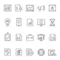 Line Search Engine Optimization icons