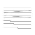 Line series of illustrations black line thickness 6mm