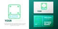 Line Server, Data, Web Hosting icon isolated on white background. Colorful outline concept. Vector Royalty Free Stock Photo