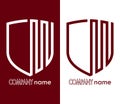 line shield color logo design