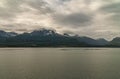 Line of small islets in Beagle Channel, Tierra del Fuego, Argentina