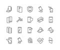 Line Smartphone Protection Icons