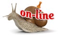 On-line Snail (clipping path included)