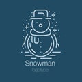 Line Snowman logo