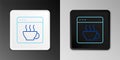 Line Software, web developer programming code icon isolated on grey background. Javascript computer script random parts Royalty Free Stock Photo