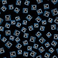 Line Software, web developer programming code icon isolated seamless pattern on black background. Javascript computer Royalty Free Stock Photo