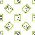 Line Software, web development, programming concept icon isolated seamless pattern on white background. Programming Royalty Free Stock Photo