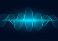 line soundwave abstract background Royalty Free Stock Photo