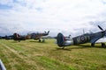 A line of Spitfires waiting to take off