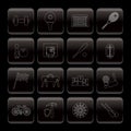 Line Sports gear and tools icons