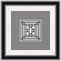 line square pattern silk scarf Royalty Free Stock Photo