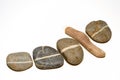 Line on stones Royalty Free Stock Photo