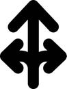 arrow line style vector icon which can easily modify or edit it for social media Royalty Free Stock Photo