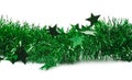 Line of a tinsel garland isolated Royalty Free Stock Photo