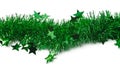 Line of a tinsel garland isolated Royalty Free Stock Photo