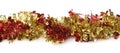 Line of a tinsel garland isolated Royalty Free Stock Photo