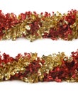 Line of a tinsel garland isolated Royalty Free Stock Photo