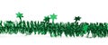 Line of a tinsel garland isolated Royalty Free Stock Photo