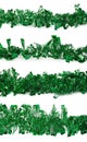 Line of a tinsel garland isolated Royalty Free Stock Photo