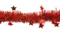 Line of a tinsel garland isolated Royalty Free Stock Photo