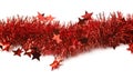 Line of a tinsel garland Royalty Free Stock Photo