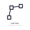 line tool icon on white background. Simple element illustration from Edit tools concept Royalty Free Stock Photo