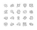 Line Traffic Icons